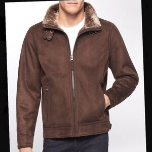 NWT Calvin Klein White Label Shearling Jacket